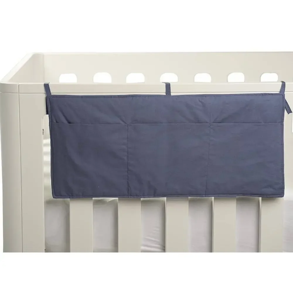 Natemia Crib Pocket Organizer Folkstone Gray Dorm New